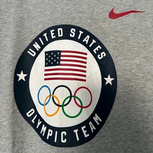 Nike‎ Gray USA Olympic Team T-Shirt - Picture 2 of 7
